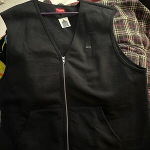 Supreme Small Box Logo Sweatshirt Zip Up Vest